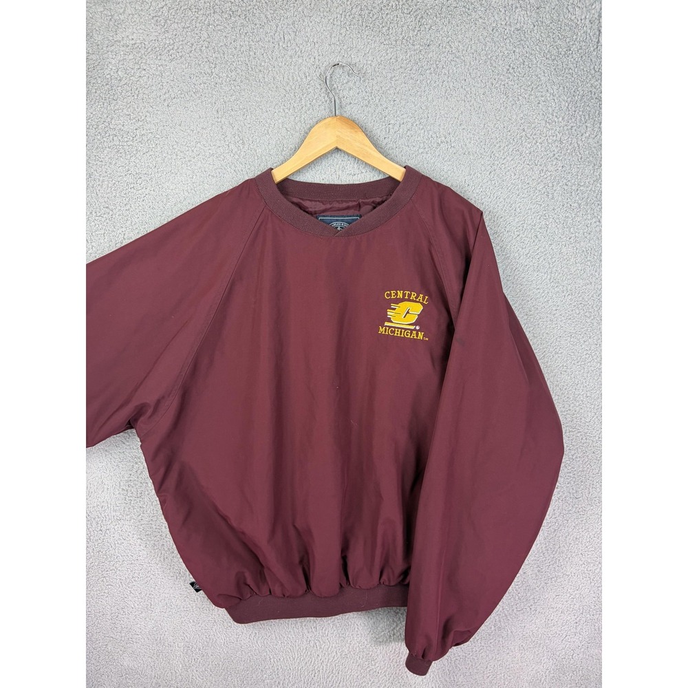 Central Michigan Chippewas Jacket Mens 2XL Maroon NCAA Football Charles River